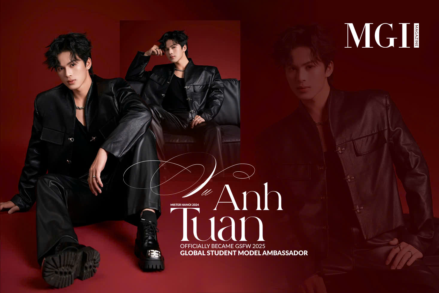 Mister Hanoi 2024 Vu Anh Tuan officially became Global Student Fashion Week 2025 Global Student Model Ambassador